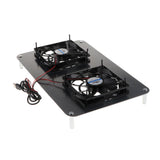 Max 120mm USB Router Cooler for Netgear R8500/R6220/R6900/R7000 Silvery Grey