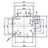 Max Aluminum PCB Instrument Box Electric Project Enclosure Case DIY 50x39x30mm