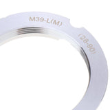 Max Leica L(M39) Lens to Leica LM(28-90) Mount Adapter Ring For M39 L39 Lens