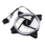Max 12CM LED Computer Case Cooling Fan for PC Blue Light Loop
