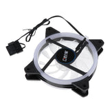 Max 12CM LED Computer Case Cooling Fan for PC Blue Light Loop