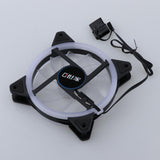 Max 12CM LED Computer Case Cooling Fan for PC Blue Light Loop