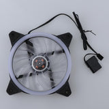 Max 12CM LED Computer Case Cooling Fan for PC Blue Light Loop