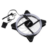 Max 12CM LED Computer Case Cooling Fan for PC 4-Color Light Loop