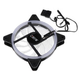 Max 12CM LED Computer Case Cooling Fan for PC 4-Color Light Loop