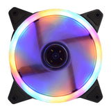 Max 12CM LED Computer Case Cooling Fan for PC 4-Color Light Loop
