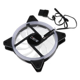 Max 12CM LED Computer Case Cooling Fan for PC 4-Color Light Loop