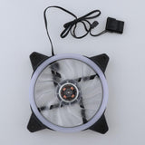 Max 12CM LED Computer Case Cooling Fan for PC 4-Color Light Loop
