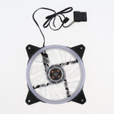 Max 12CM LED Computer Case Cooling Fan for PC 4-Color Light Loop