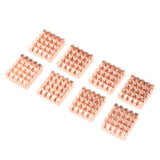 Max 8 Pieces Adhesive Back Copper Heatsink VGA GPU RAM Memory Chipset Cooler