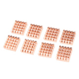 Max 8 Pieces Adhesive Back Copper Heatsink VGA GPU RAM Memory Chipset Cooler