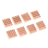 Max 8 Pieces Adhesive Back Copper Heatsink VGA GPU RAM Memory Chipset Cooler
