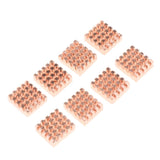Max 8 Pieces Adhesive Back Copper Heatsink VGA GPU RAM Memory Chipset Cooler