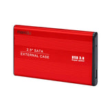 Max USB3.0 Hard Disk Box Case USB SATA SSD HDD External Enclosure 2.5inch Red