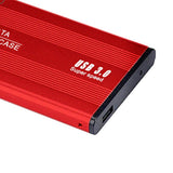 Max USB3.0 Hard Disk Box Case USB SATA SSD HDD External Enclosure 2.5inch Red