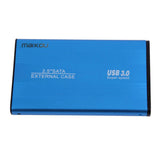 Max USB3.0 Hard Disk Box Case USB SATA SSD HDD External Enclosure 2.5inch Blue