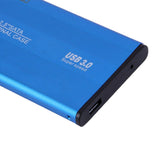 Max USB3.0 Hard Disk Box Case USB SATA SSD HDD External Enclosure 2.5inch Blue