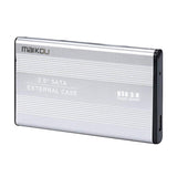Max USB3.0 Hard Disk Box Case USB SATA SSD HDD External Enclosure 2.5inch Silver