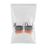 Maxbell 2pcs Thumb Stick Grip Caps Extender for Sony PS4/PS4 slim/PS4 Pro Controller Black and Orange