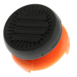 Maxbell 2pcs Thumb Stick Grip Caps Extender for Sony PS4/PS4 slim/PS4 Pro Controller Black and Orange