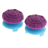 Maxbell 2pcs Thumb Stick Grip Caps Extender for Sony PS4/PS4 slim/PS4 Pro Controller Purple and Blue