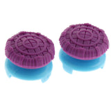 Maxbell 2pcs Thumb Stick Grip Caps Extender for Sony PS4/PS4 slim/PS4 Pro Controller Purple and Blue