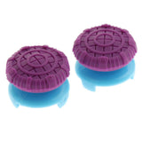 Maxbell 2pcs Thumb Stick Grip Caps Extender for Sony PS4/PS4 slim/PS4 Pro Controller Purple and Blue