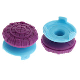 Maxbell 2pcs Thumb Stick Grip Caps Extender for Sony PS4/PS4 slim/PS4 Pro Controller Purple and Blue