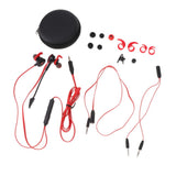 Max In-Ear Wired Stereo Game and Video Headset with Detachable Microphone red