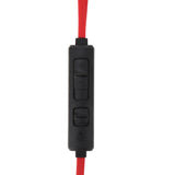 Max In-Ear Wired Stereo Game and Video Headset with Detachable Microphone red