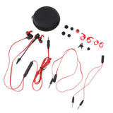 Max In-Ear Wired Stereo Game and Video Headset with Detachable Microphone red