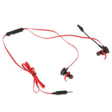 Max In-Ear Wired Stereo Game and Video Headset with Detachable Microphone red