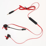 Max In-Ear Wired Stereo Game and Video Headset with Detachable Microphone red