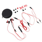 Max In-Ear Wired Stereo Game and Video Headset with Detachable Microphone red