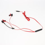 Max In-Ear Wired Stereo Game and Video Headset with Detachable Microphone red