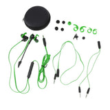 Max In-Ear Wired Stereo Game and Video Headset with Detachable Microphone green