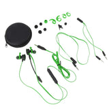 Max In-Ear Wired Stereo Game and Video Headset with Detachable Microphone green