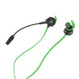 Max In-Ear Wired Stereo Game and Video Headset with Detachable Microphone green