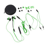 Max In-Ear Wired Stereo Game and Video Headset with Detachable Microphone green
