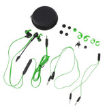 Max In-Ear Wired Stereo Game and Video Headset with Detachable Microphone green
