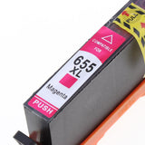 Max High Capacity Ink Cartridges Repalcement Part for Printer, 655XL Red