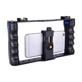 Maxbell Smartphone Video Rig Hot Shoe Camera Cage Filmmaking Stabilizer Hand Grip