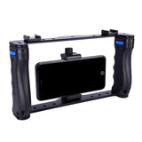 Maxbell Smartphone Video Rig Hot Shoe Camera Cage Filmmaking Stabilizer Hand Grip