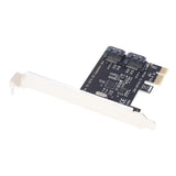 Max PCI Express to SATA3.0 2-Port SATA III Expansion Controller Adapter Card 6G