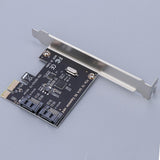 Max PCI Express to SATA3.0 2-Port SATA III Expansion Controller Adapter Card 6G