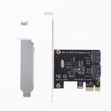 Max PCI Express to SATA3.0 2-Port SATA III Expansion Controller Adapter Card 6G