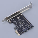 Max PCI Express to SATA3.0 2-Port SATA III Expansion Controller Adapter Card 6G