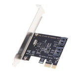 Max PCI Express to SATA3.0 2-Port SATA III Expansion Controller Adapter Card 6G