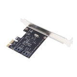 Max PCI Express to SATA3.0 2-Port SATA III Expansion Controller Adapter Card 6G