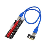 Max USB 3.0 Express 1x to 16x PCI-E GPU Extender Riser Card Adapter Cable 6 Pin